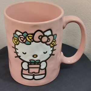 Hello Kitty Pink Flower Pot & Crown Coffee Mug 2023 17 oz NWOT